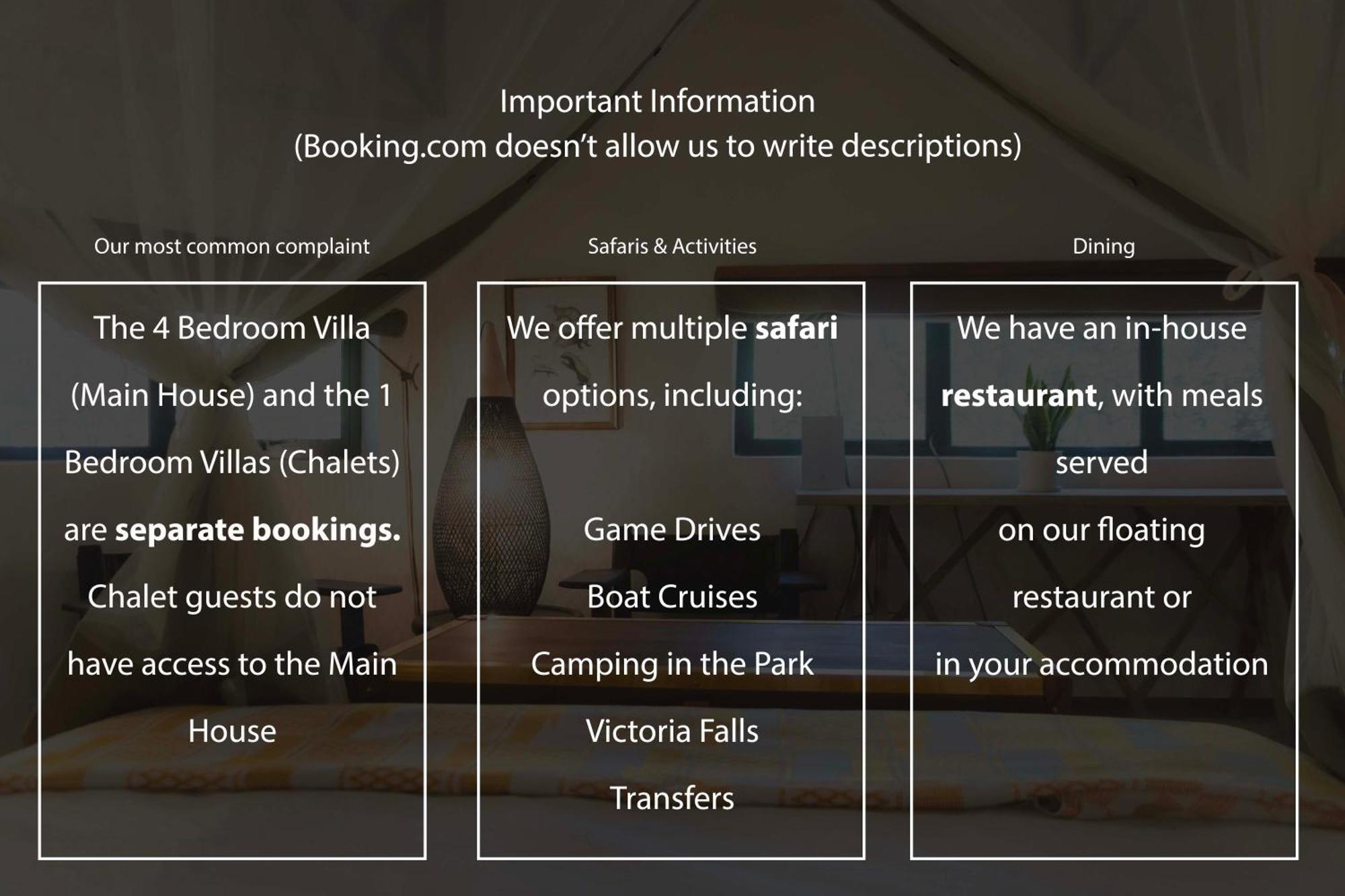 Chobe House Villa And Chalets Kasane Exterior foto